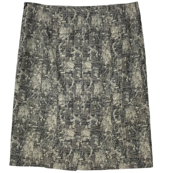 MM. LaFleur The Noho Skirt 4 Krackle Black Mini Tailored Pencil Quiet Luxury - Picture 1 of 11